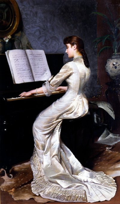 Chanson sans paroles, Pianiste, 1880 - George Hamilton Barrable