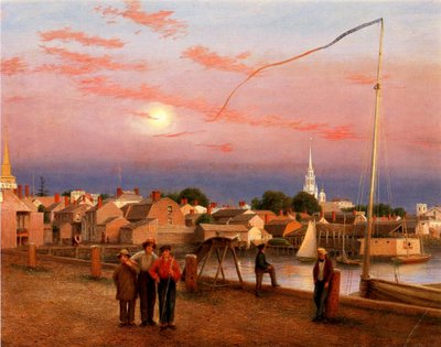 Newport, fin de journée, 1851 - George Harvey