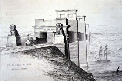 Pont de Britannia, entrée d