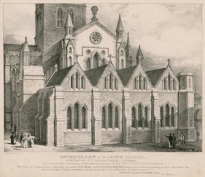 Vue extérieure de la chapelle de la Dame à l