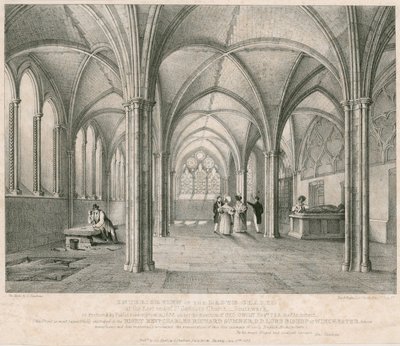 Vue intérieure de la chapelle de la Dame, à l