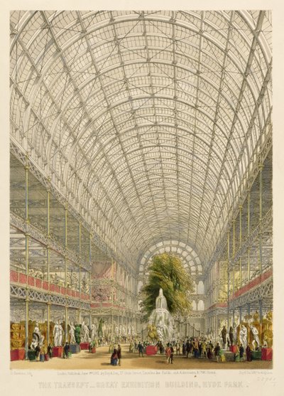 Transept du Crystal Palace, pub. par Day and Son et Ackermann et Co. - George Hawkins