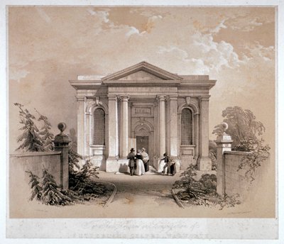 Vue de la chapelle Sutherland, Walworth, Southwark, Londres, vers 1842 - George Hawkins