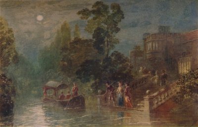 Clair de lune : la terrasse, Haddon Hall, 1873, 1935 - George Haydock Dodgson
