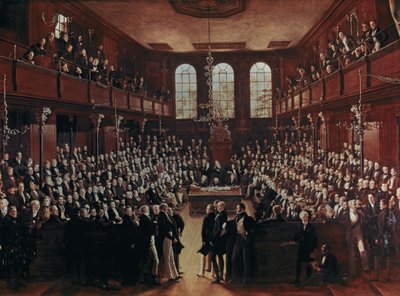 CHAMBRE DES COMMUNES: La première Chambre des communes réformée lors du déplacement de l