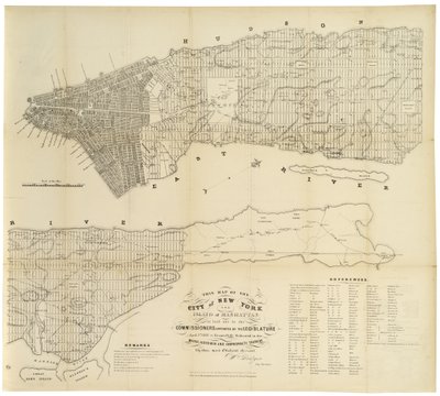 Cette carte de la ville de New York et de l