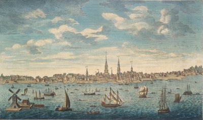 Vue prospective est de la ville de Philadelphie, dans la province de Pennsylvanie, en Amérique du Nord: prise du rivage du New Jersey - George Heap