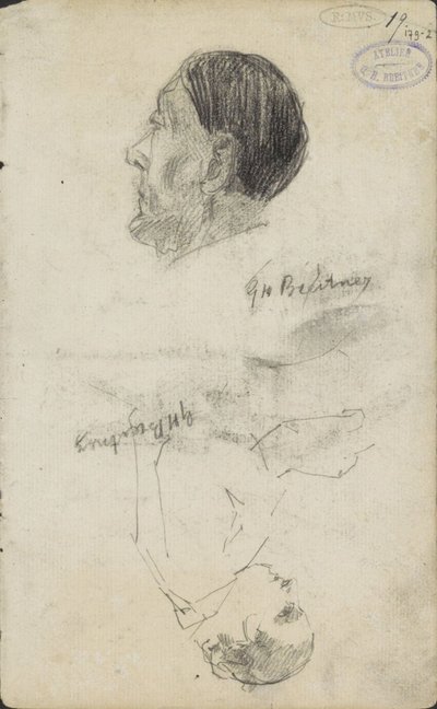 Deux études de figures - George Hendrik Breitner (signed by artist)