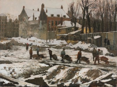 Chantier de construction à Amsterdam, vers 1902 - George Hendrik Breitner
