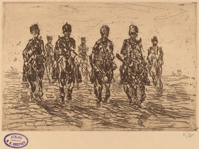 Hussards au galop de face - George Hendrik Breitner