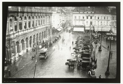 Vue de la gare de Bruxelles-Nord et de la place Rogier à Bruxelles - George Hendrik Breitner