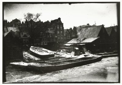 Vue sur un chantier naval sur le Prinseneiland à Amsterdam - George Hendrik Breitner