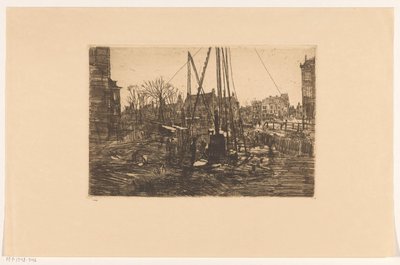Travaux de pieux dans la Raadhuisstraat à Amsterdam - George Hendrik Breitner