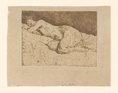 Nu féminin allongé - George Hendrik Breitner