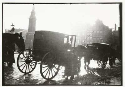 Carrosses sur le Dam à Amsterdam - George Hendrik Breitner
