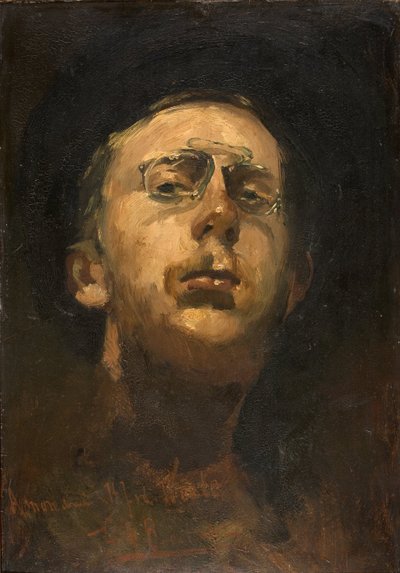 Autoportrait avec pince-nez, vers 1882 - George Hendrik Breitner