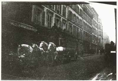 Vue de rue avec chevaux et carrosse à Paris - George Hendrik Breitner