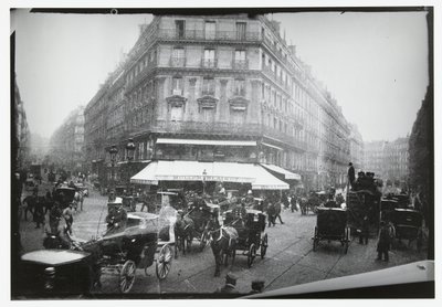 Vue de rue à un carrefour animé à Paris - George Hendrik Breitner