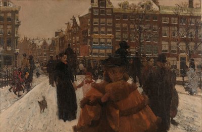 Le pont Singel à la Paleisstraat à Amsterdam - George Hendrik Breitner