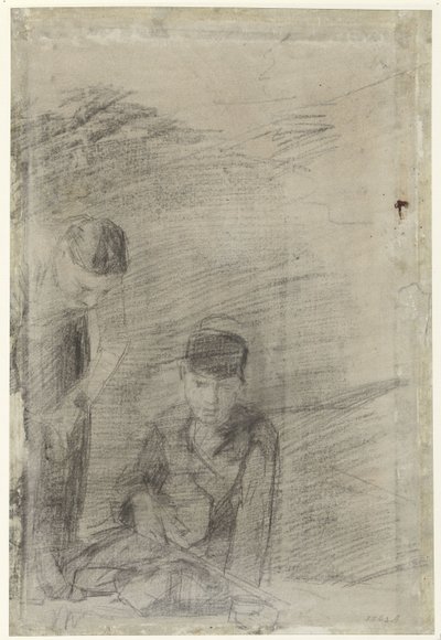 Deux garçons jouant - George Hendrik Breitner