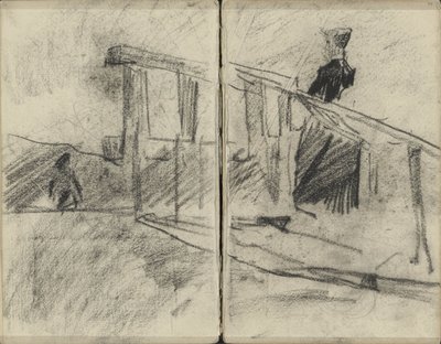 Femme, peut-être sur un pont - George Hendrik Breitner