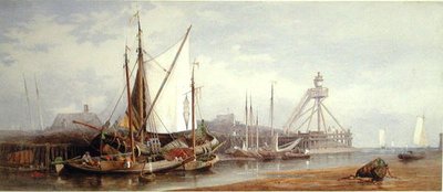 Port de pêche néerlandais - George Henry Andrews