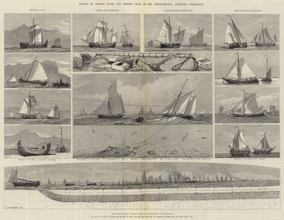 Modèles de bateaux de pêche et d
