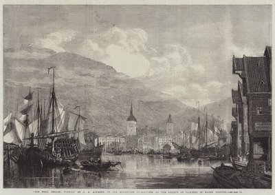 Le port, Bergen, Norvège - George Henry Andrews
