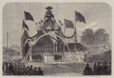 Le prince de Galles au Canada, Son Altesse Royale posant la première pierre des bâtiments parlementaires à Ottawa - George Henry Andrews