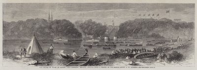 Le Prince de Galles au Canada, la régate des bûcherons, Ottawa - George Henry Andrews
