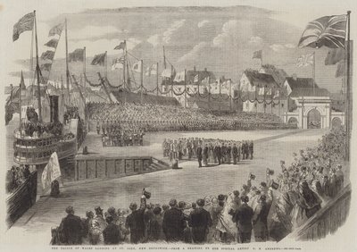 Le Prince de Galles débarquant à St John, Nouveau-Brunswick - George Henry Andrews