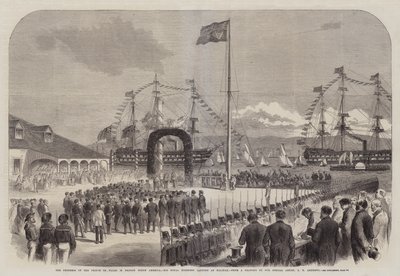 Le progrès du Prince de Galles en Amérique du Nord britannique, Son Altesse Royale débarquant à Halifax - George Henry Andrews