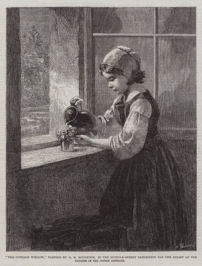 La fenêtre du cottage, à l