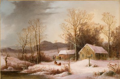 Ferme en hiver 1860 - George Henry Durrie