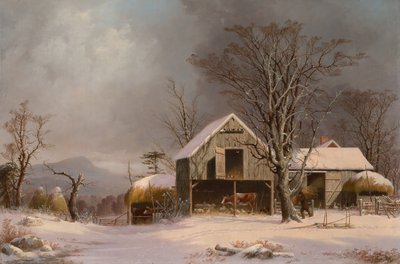 Scène hivernale en Nouvelle-Angleterre - George Henry Durrie