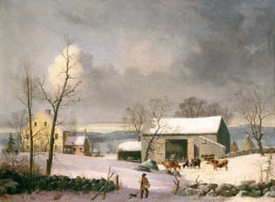 Hiver à la campagne, c. 1858 - George Henry Durrie