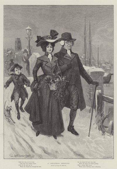 Un salut de Noël - George Henry Edwards
