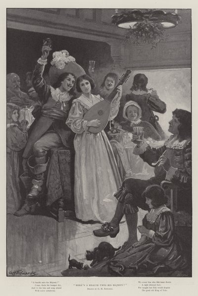À la santé de Sa Majesté! - George Henry Edwards
