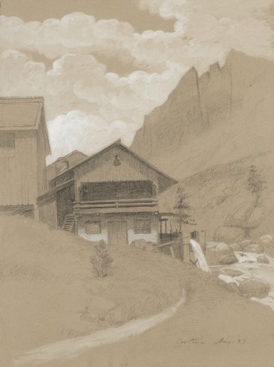 Maison dans les Alpes, Cortina, 1883 - George Henry Hall