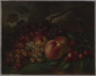 Pêches, raisins et cerises, vers 1860-70 - George Henry Hall
