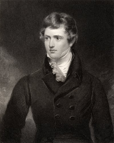 Edward George Geoffrey Smith Stanley, gravé par H. Robinson, de 
