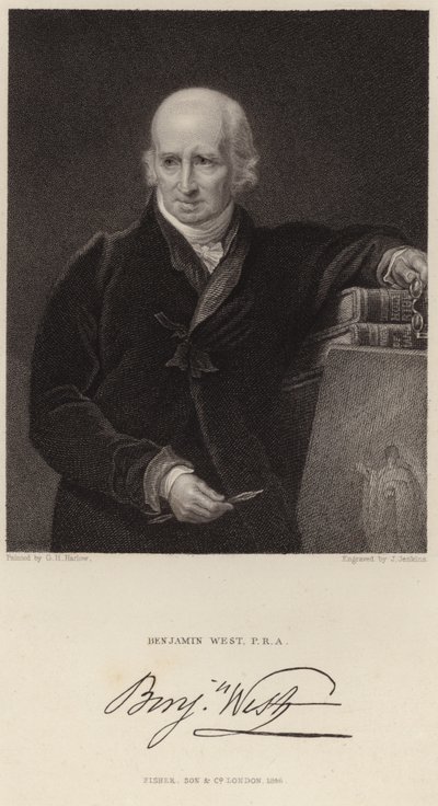 Portrait de Benjamin West - George Henry Harlow