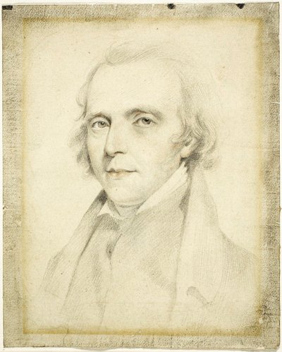 Portrait de John Flaxman, R.A. - George Henry Harlow