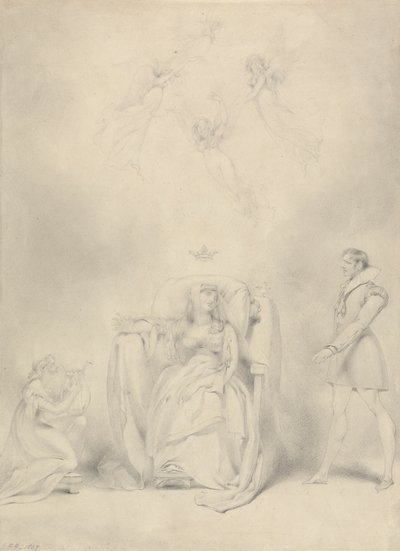 Le rêve de la reine Katherine - George Henry Harlow