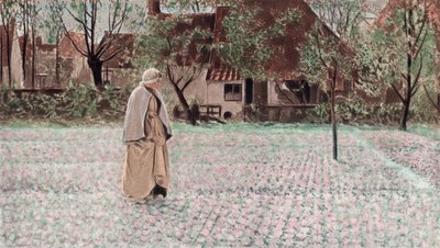 Le Jardinier de Tulipes (photogravure en couleur) - George Hitchcock