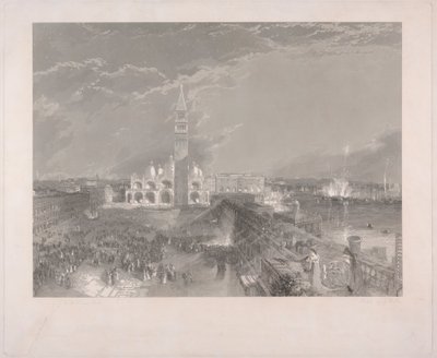 Place Saint-Marc, Venise - Juliette et sa nourrice - George Hollis