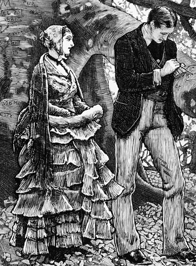 Illustration Dépeignant une Femme Refusant une Proposition d