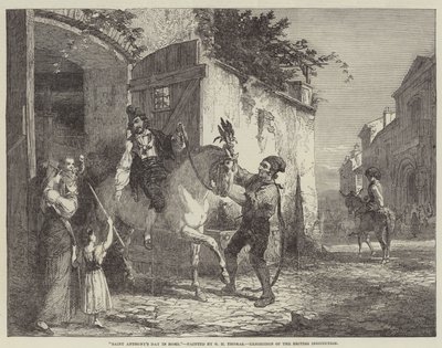 La fête de Saint Antoine à Rome, exposition de l
