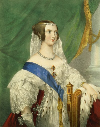 Sa Très Gracieuse Majesté, la reine Victoria (1819-1901) gravée par James Henry Lynch (fl.1815-68) - George Howard