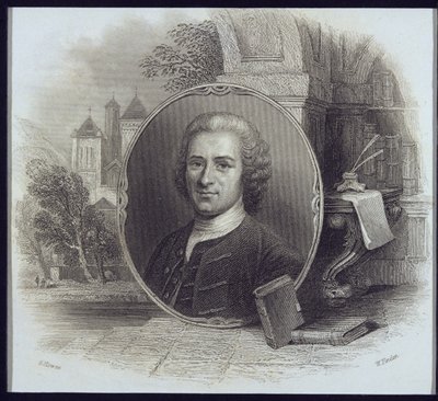 Portrait de Jean-Jacques Rousseau (1712-78), gravé par William Finden (1787-1852) - George Howse